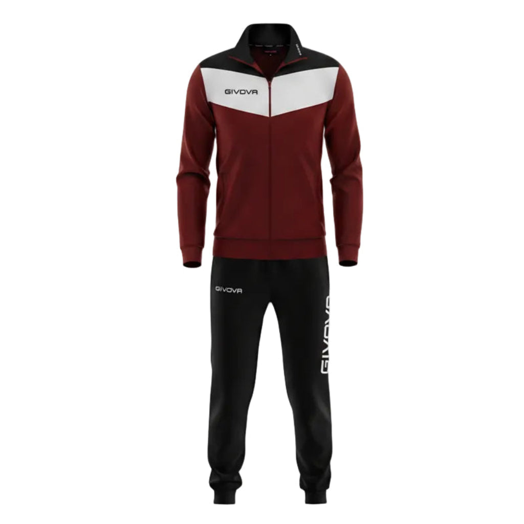 Мъжки екип GIVOVA CAMPO, Burgundy/Black/White