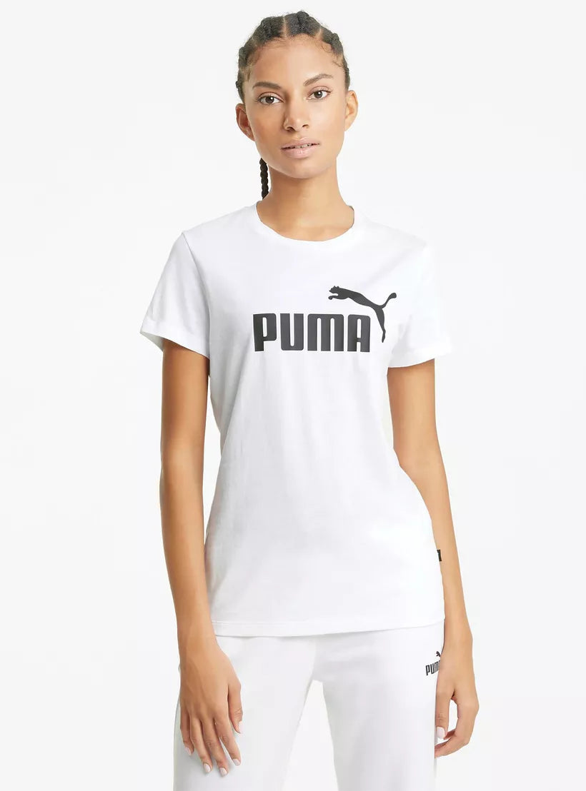 Дамска тениска Puma ESS Logo-Бяла