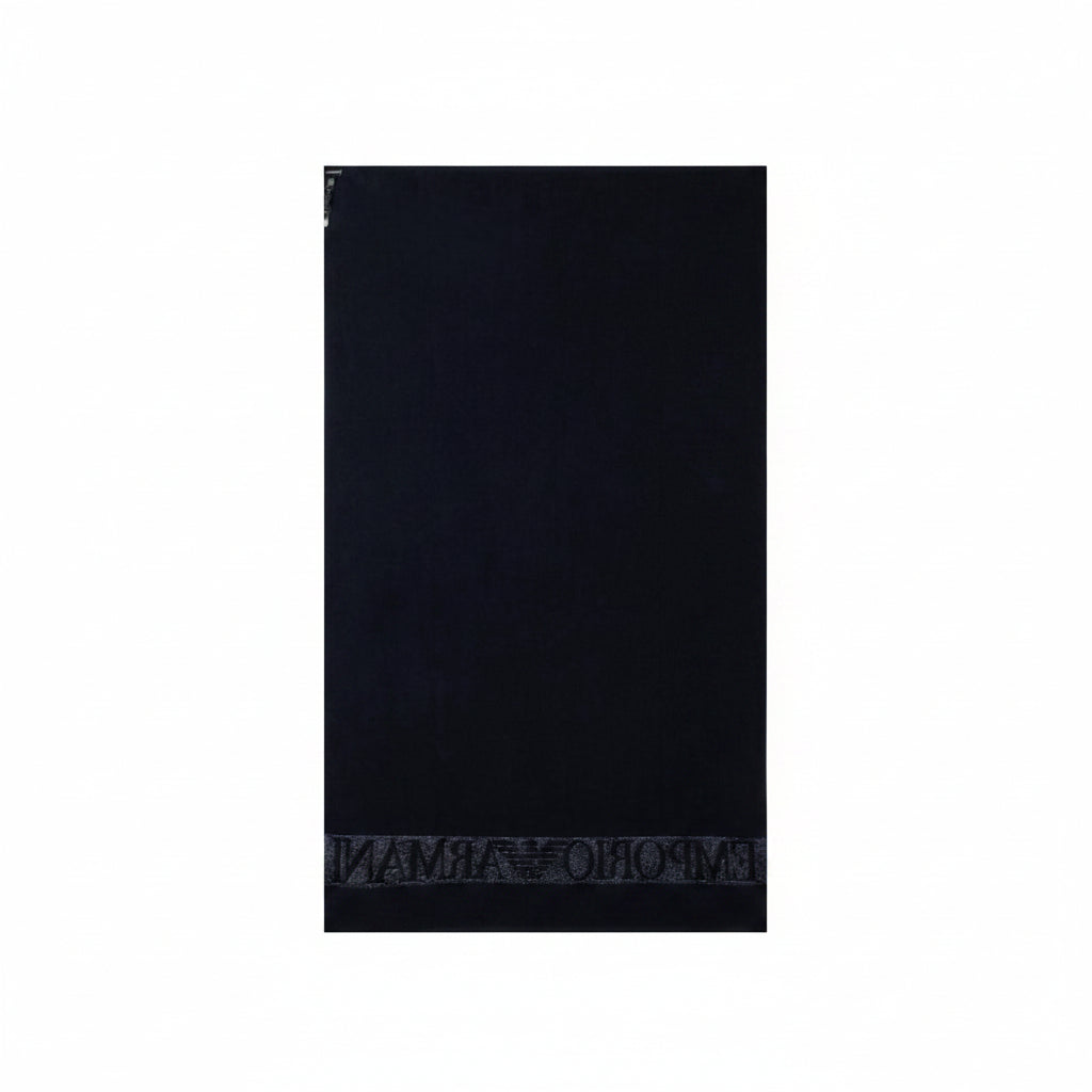Плажна кърпа Emporio Armani, Черен