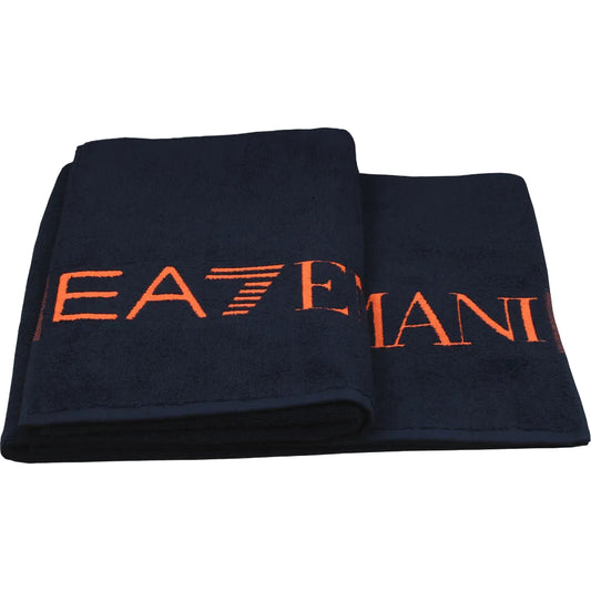 Плажната кърпа EA7 Emporio Armani, Тъмно син