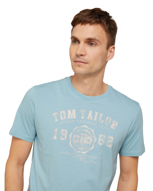 Мъжка тениска Tom Tailor, Smokey Aqua