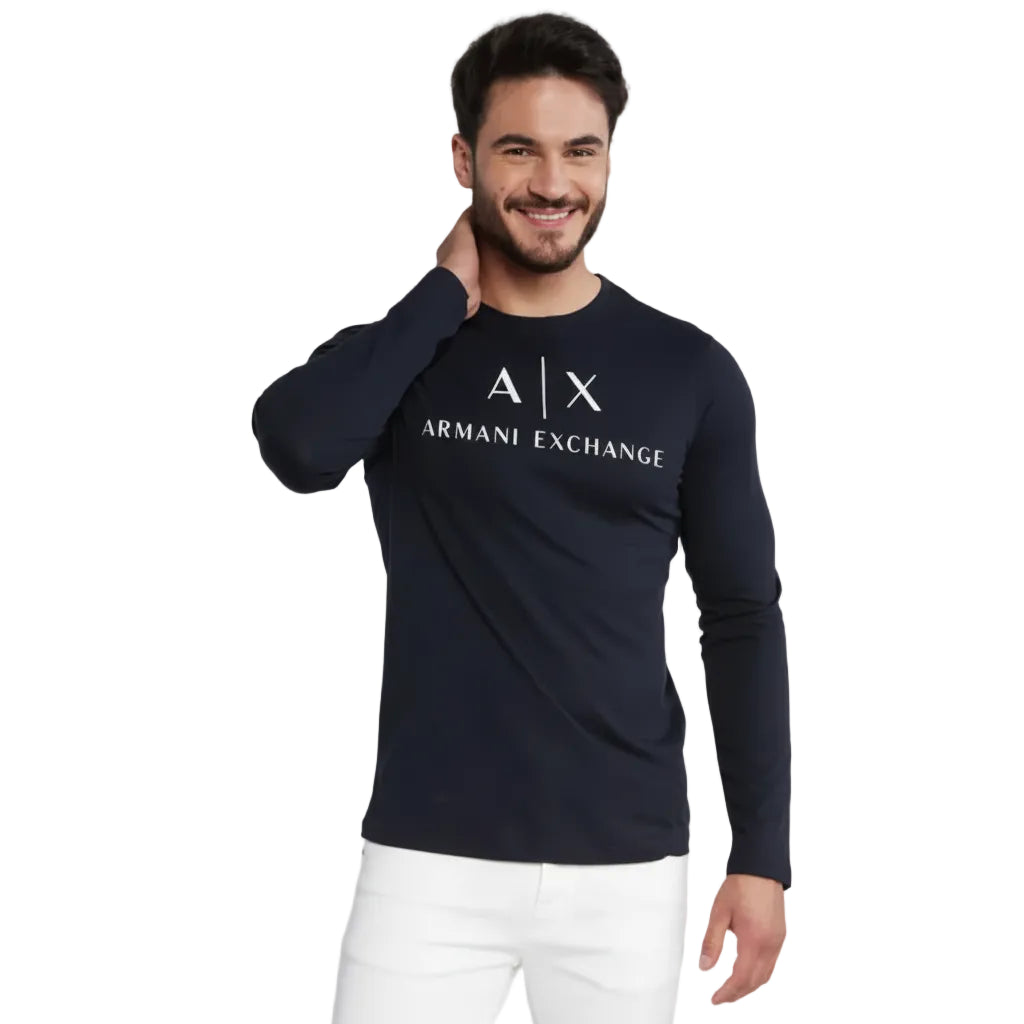 Мъжка блуза Armani Exchange Slim Fit, Navy Blue