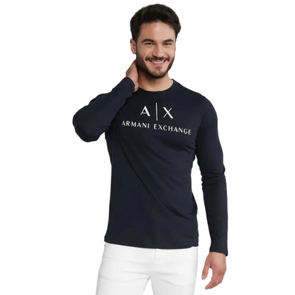 Мъжка блуза Armani Exchange Slim Fit, Navy Blue