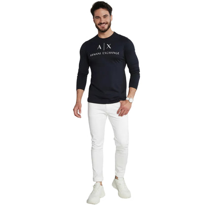 Мъжка блуза Armani Exchange Slim Fit, Navy Blue