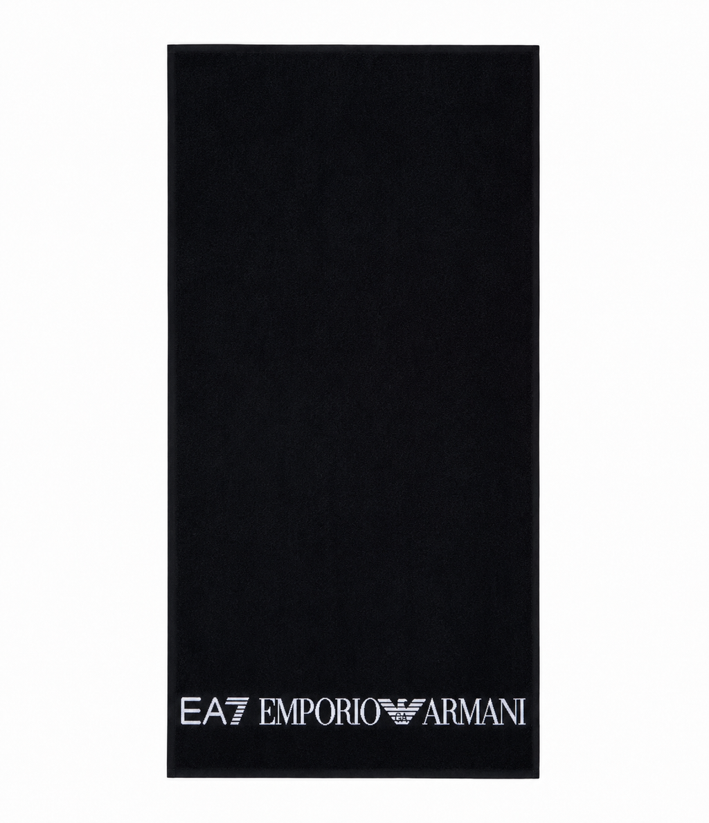 Плажна кърпа Emporio Armani, Черен