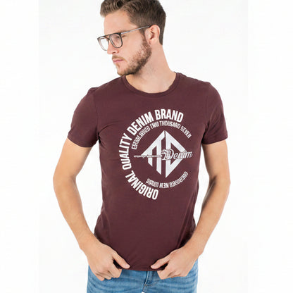 Мъжка тениска TOM TAILOR, Burgundy