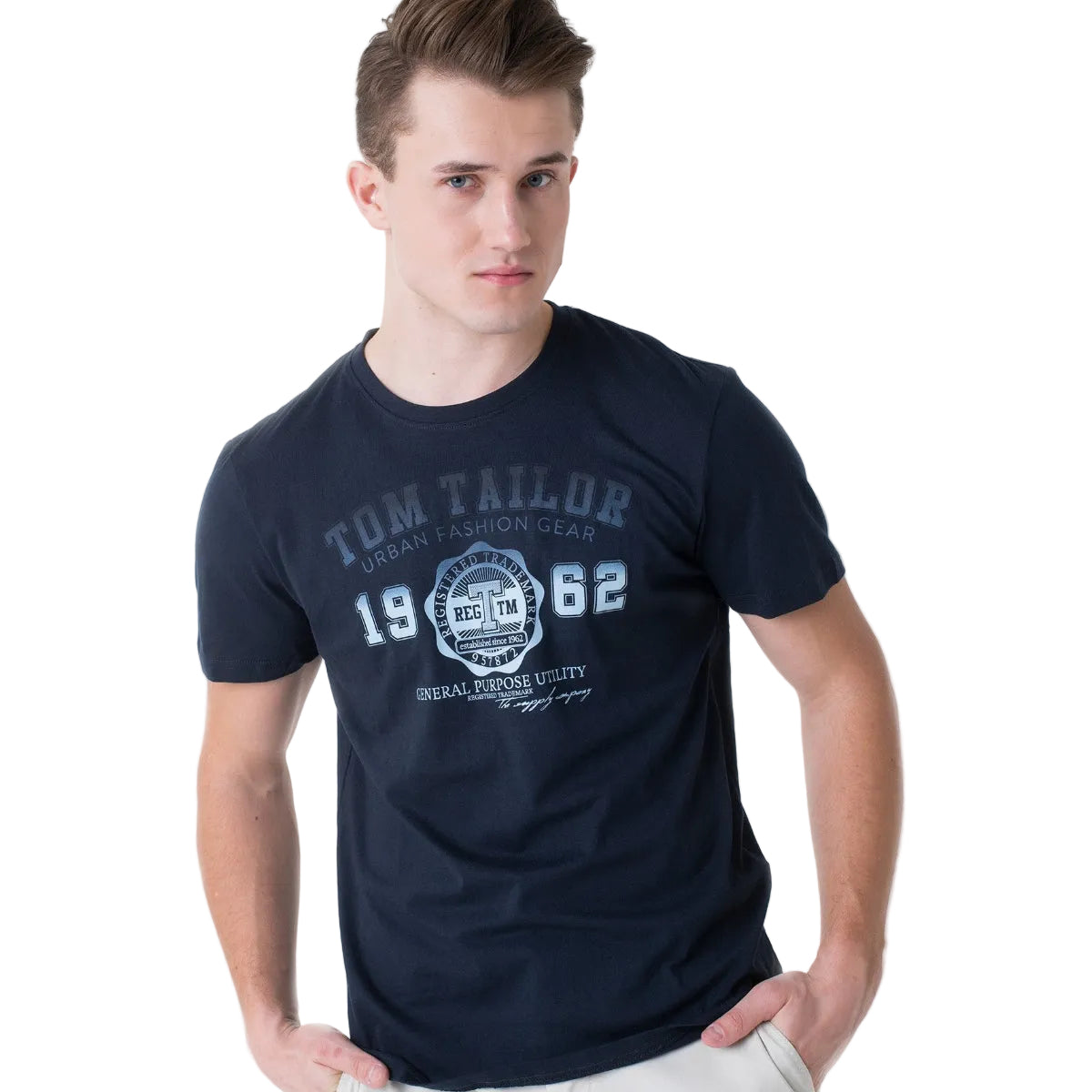 Мъжка тениска TOM TAILOR, Navy blue