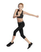 Colanți sport Nike Pro Capri Dri-Fit negri, pentru copii