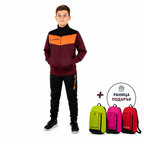Детски екип GIVOVA CAMPO, Burgundy/Black/Orange