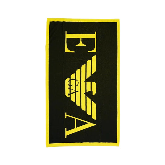 Плажна кърпа EA7 Emporio Armani, Черен