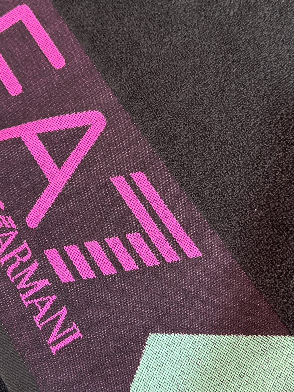 Плажна кърпа EA7 Emporio Armani, Черен