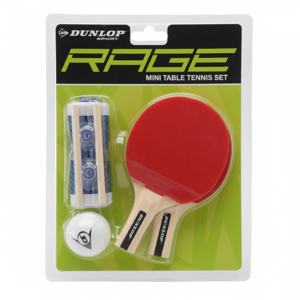 Mини комплект за пинг-понг Dunlop RAGE MINI TABLE TENNIS SET