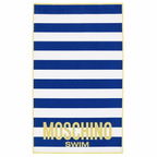Плажна кърпа Moschino Swim, Син/Бял