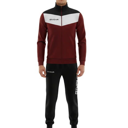 Мъжки екип GIVOVA CAMPO, Burgundy/Black/White