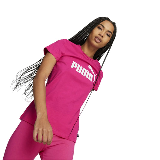 Дамска тениска Puma Essential Logo, Циклама