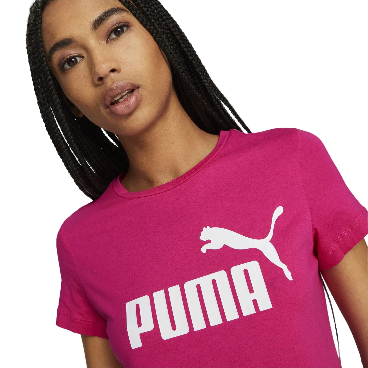 Дамска тениска Puma Essential Logo, Циклама