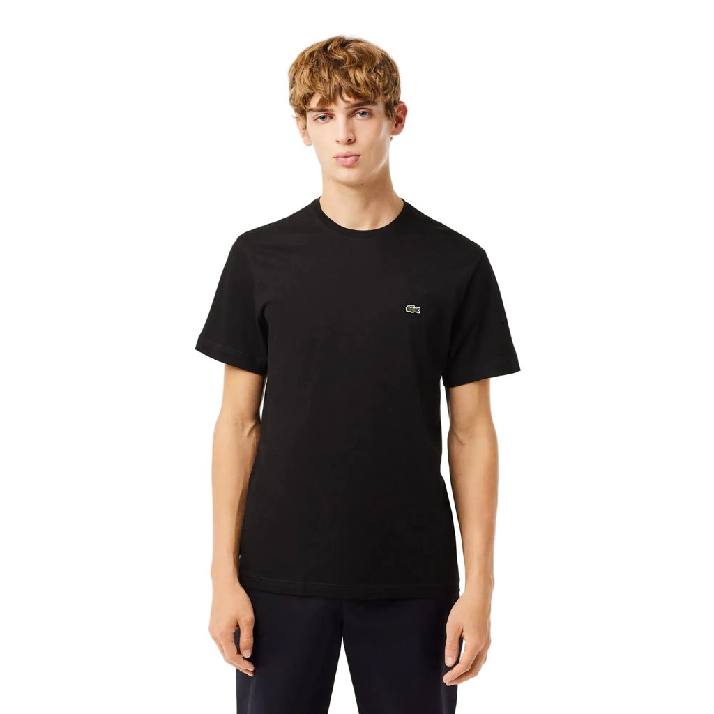 Мъжка тениска Lacoste Regular Fit, Черна