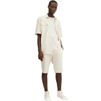 Мъжка тениска TOM TAILOR Striped White/Beige