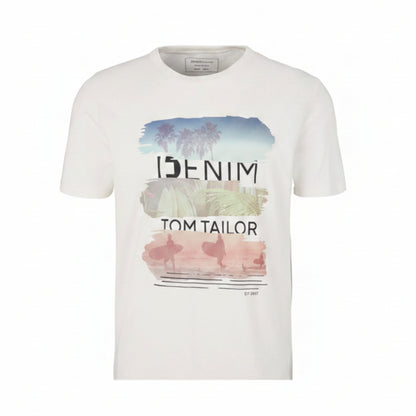 Мъжка тениска TOM TAILOR, White