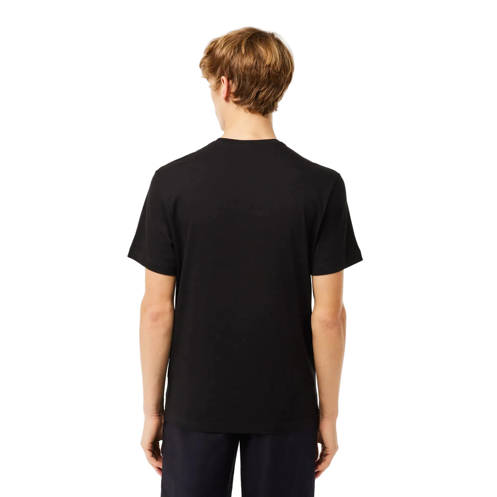 Мъжка тениска Lacoste Regular Fit, Черна