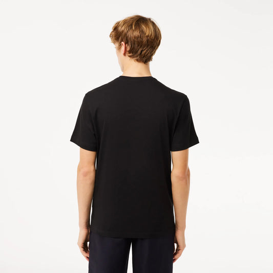 Мъжка тениска Lacoste Regular Fit, Черна