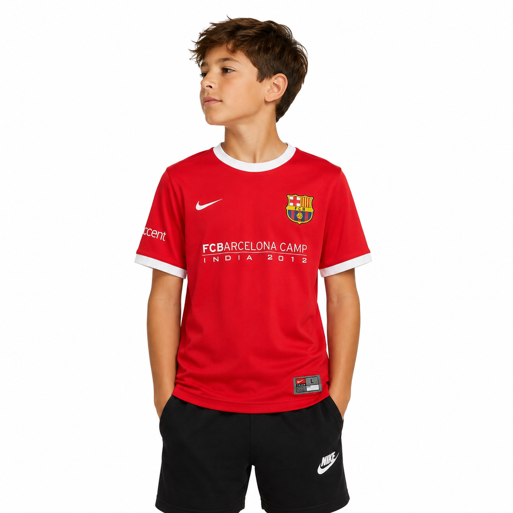 Детска тениска Nike FC Barcelona Camp India 2012