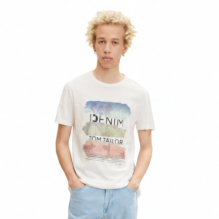 Мъжка тениска TOM TAILOR, White