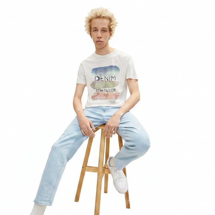 Мъжка тениска TOM TAILOR, White