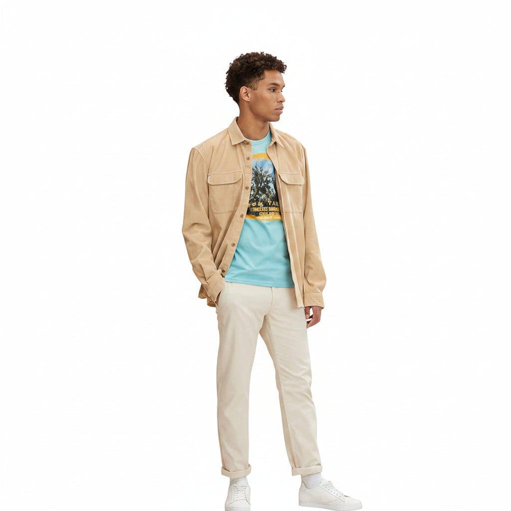 Мъжка тениска TOM TAILOR, Turquoise