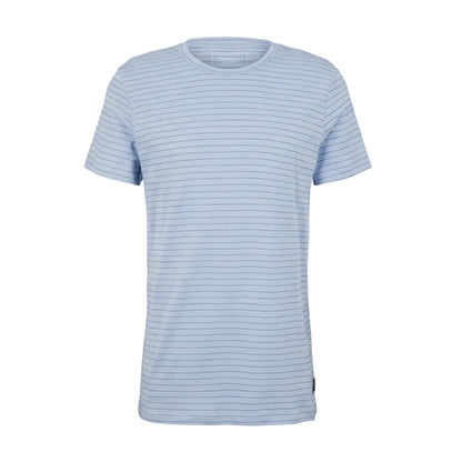 Мъжка тениска TOM TAILOR Striped Blue/White