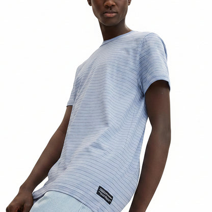 Мъжка тениска TOM TAILOR Striped Blue/White