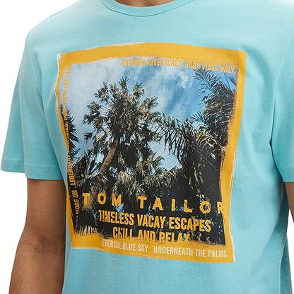 Мъжка тениска TOM TAILOR, Turquoise