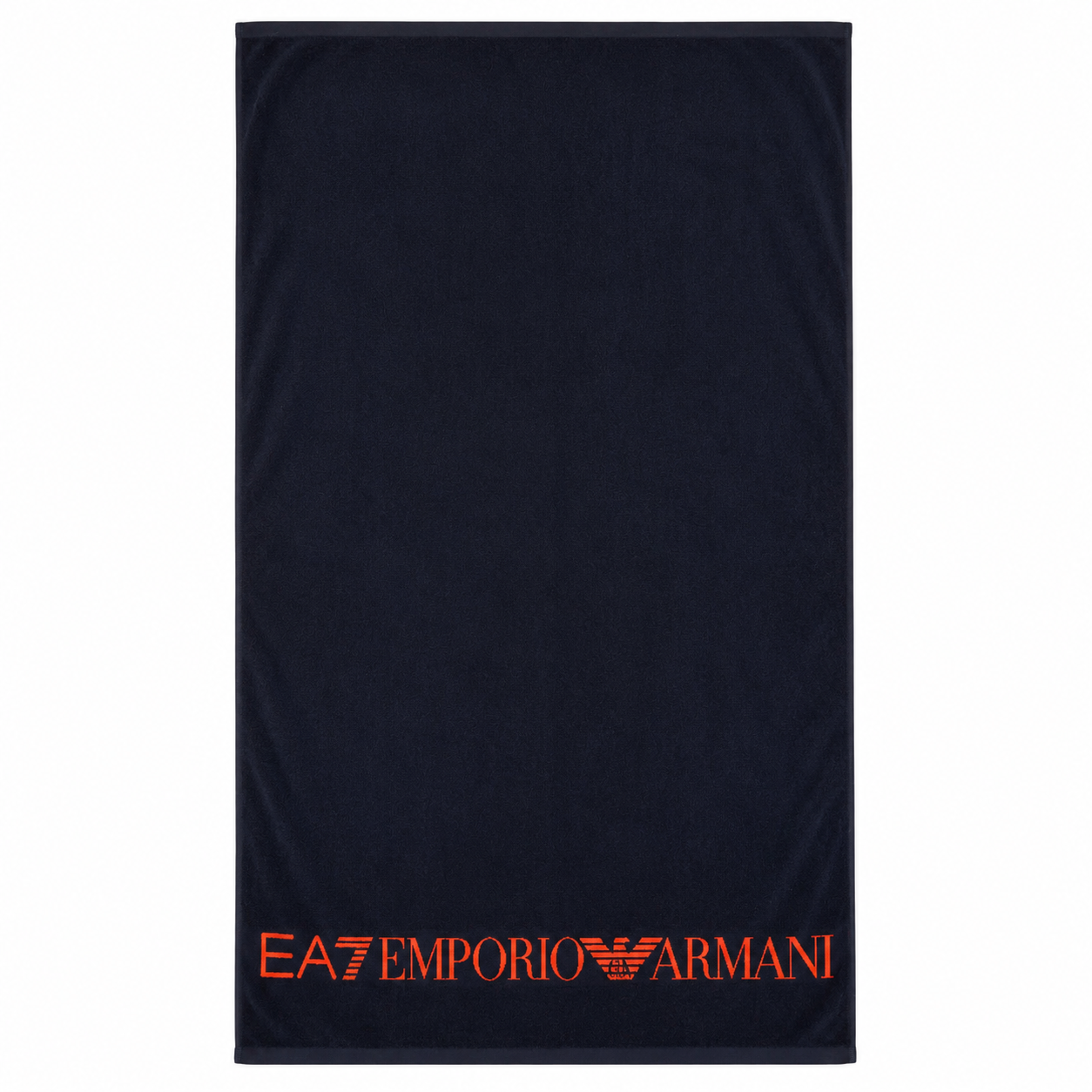 Плажната кърпа EA7 Emporio Armani, Тъмно син с надпис