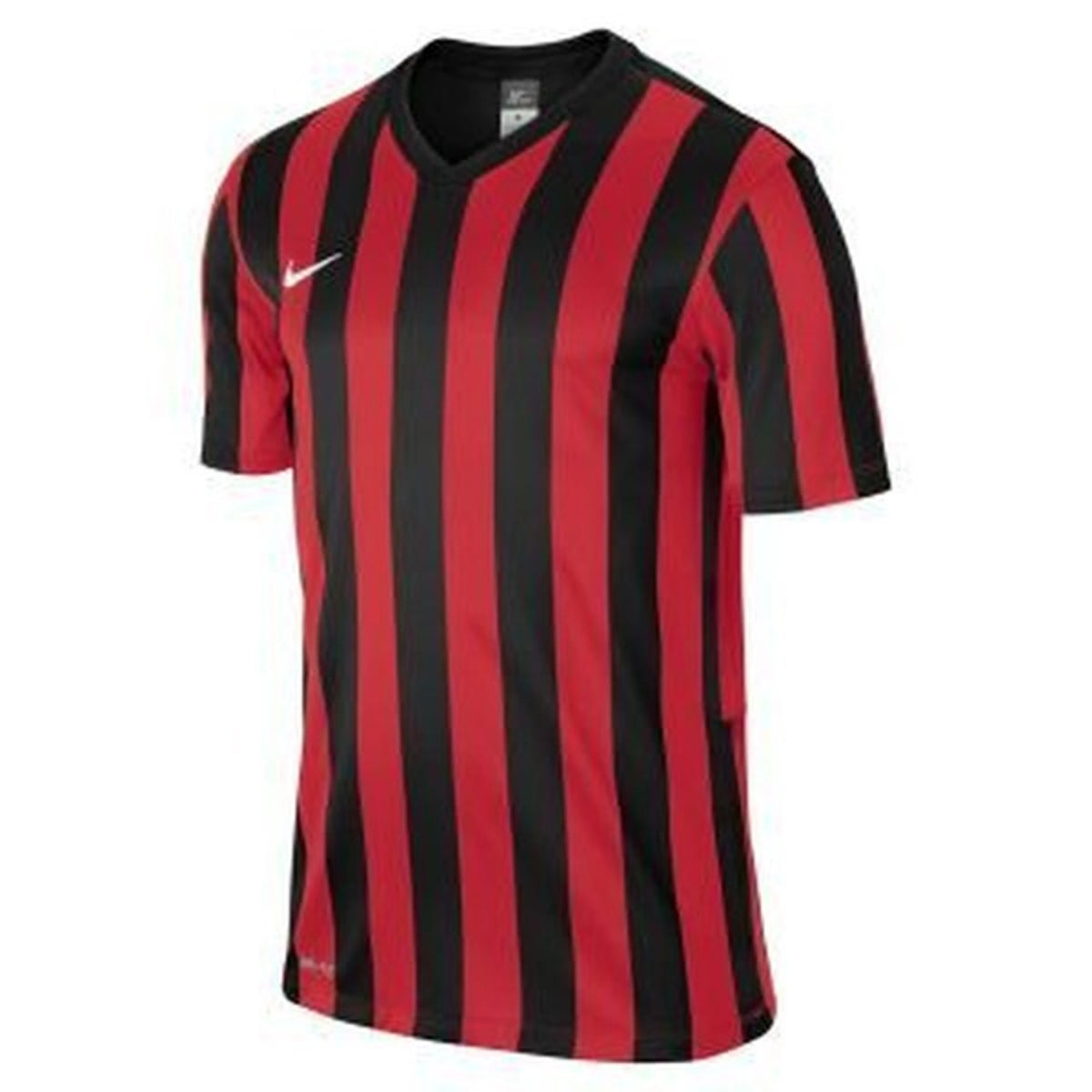 Tricou bărbați Nike Dri-Fit Striped Division IV Roșu/Negru