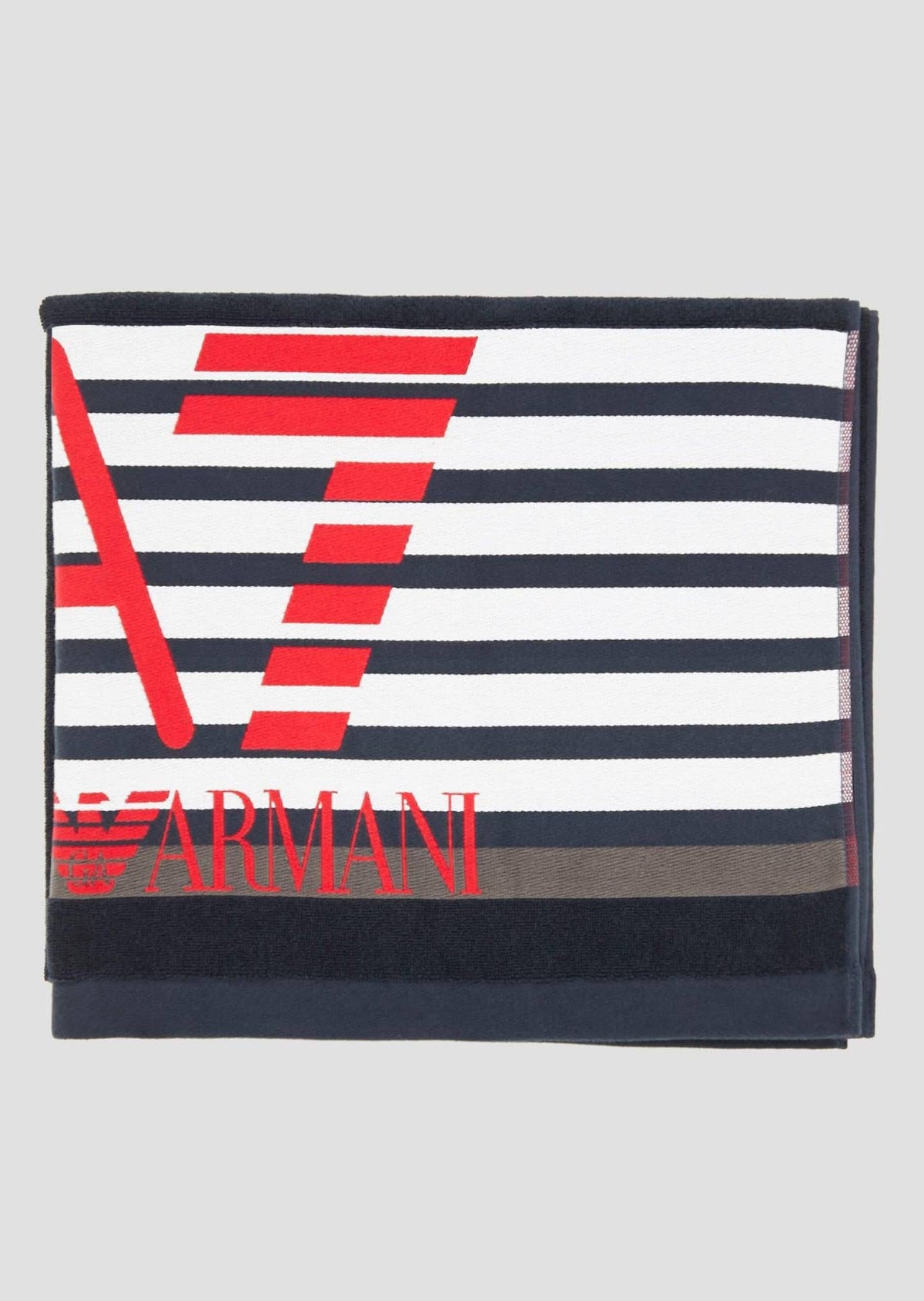 Плажна кърпа EA7 Emporio Armani, Тъмно син/бял/червен
