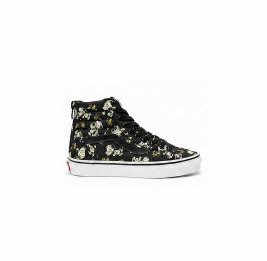 Юношески високи кецове Vans Sk8-Hi Zip (Черни с анимационен принт)