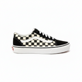 Юношески високи кецове Vans Old Skool (Черни с шахматен принт)