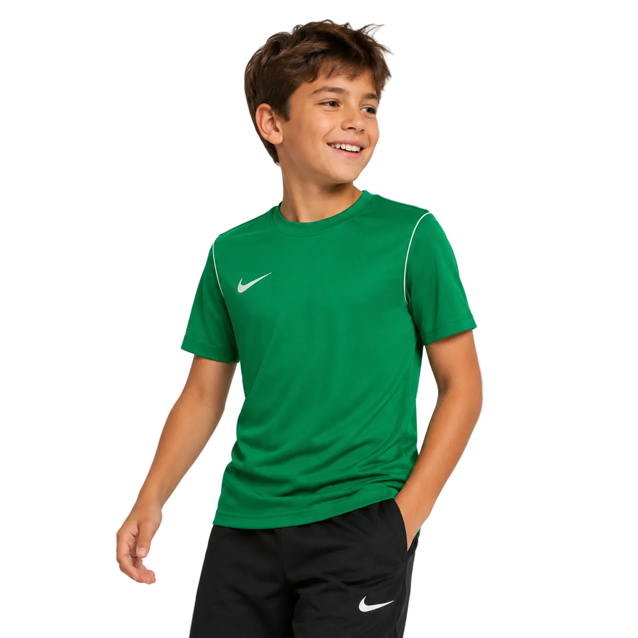 Детска тениска Nike Dri‑FIT Park 20, Green/white
