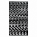 Prosop de plajă Emporio Armani, Negru/Alb