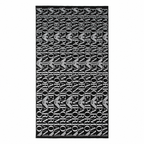 Prosop de plajă Emporio Armani, Negru/Alb
