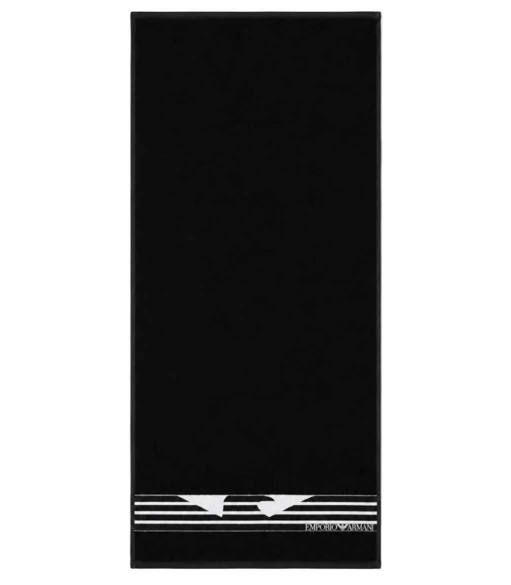 Плажна кърпа Emporio Armani, Черен