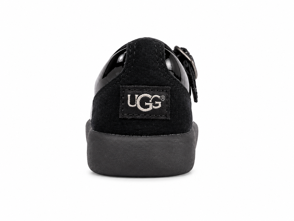 Детски обувки UGG T Dorothea Black Patent Mary Jane – лачени