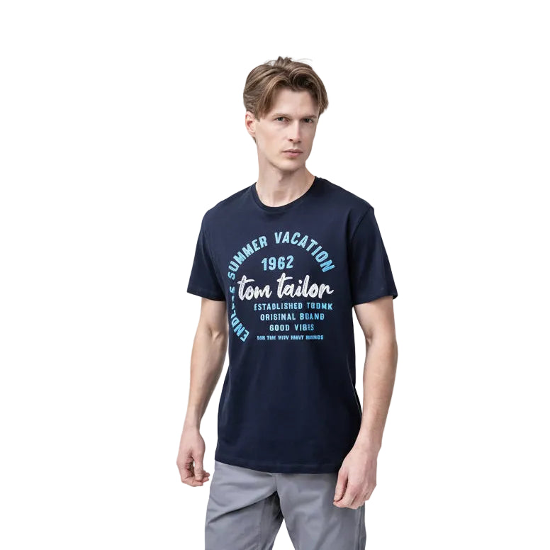 Мъжка тениска TOM TAILOR, Navy blue