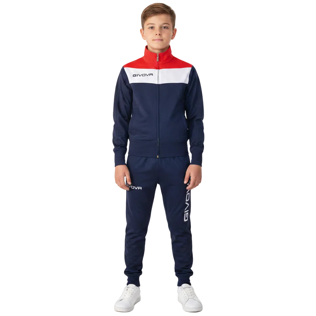 Детски екип GIVOVA CAMPO, Navy blue/Red/White