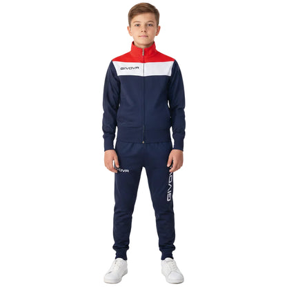Детски екип GIVOVA CAMPO, Navy blue/Red/White