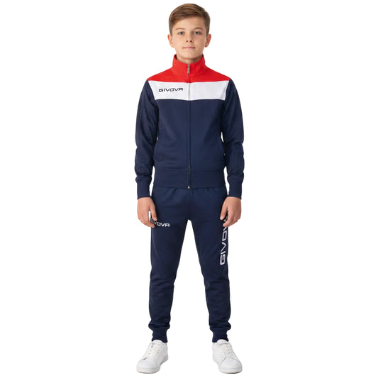 Детски екип GIVOVA CAMPO, Navy blue/Red/White