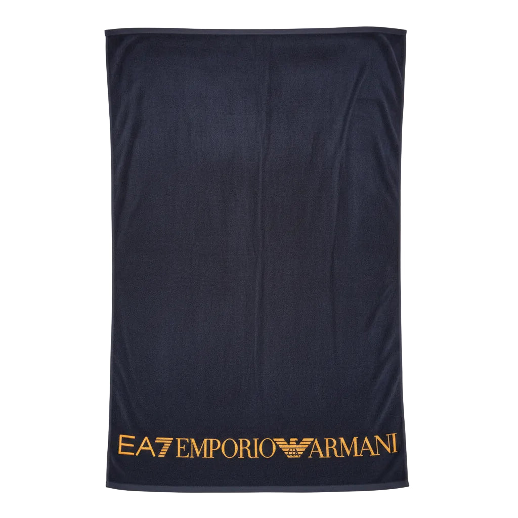 Плажната кърпа EA7 Emporio Armani, Тъмно син