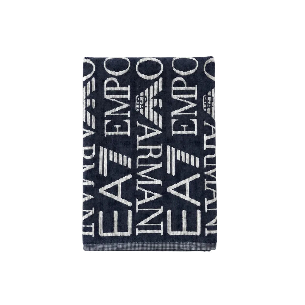 Плажна кърпа EA7 Emporio Armani, Бял/Тъмно син