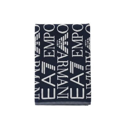 Плажна кърпа EA7 Emporio Armani, Бял/Тъмно син