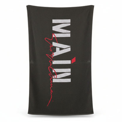 Плажна кърпа EA7 Emporio Armani Main, Тъмно зелен